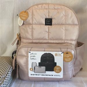 NEW PINK petunia pickle bottom District Backpack 5PC